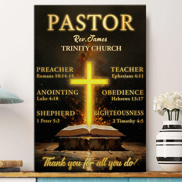 My Preacher, Teacher, & Shepherd | Personalized Poster/Canvas